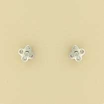9ct 10pt DIAMOND 5 STONE STUDS