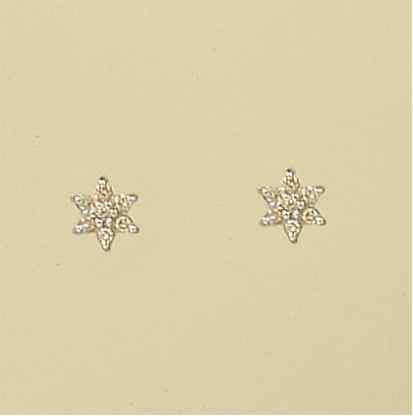 9ct 15pt DIAMOND CLUSTER STUDS