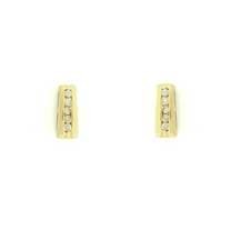 9ct 7pt DIA.SET CHANNEL SET STUDS      =