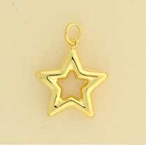 GPC 17mm OPEN HOLLOW STAR PENDANT      =