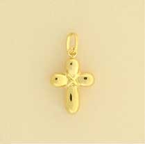 GPC 14x10mm PLAIN HOLLOW CROSS
