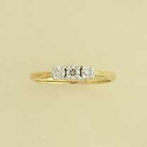 9ct 25pt DIAMOND 3 STONE RING