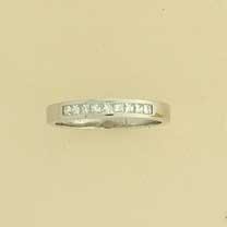 9ct WHITE 25pt PRINCESS CUT DIA.1/2 ET