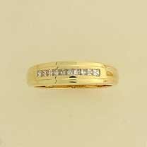 9ct  25pt DIAMOND 1/2 ETERNITY RING