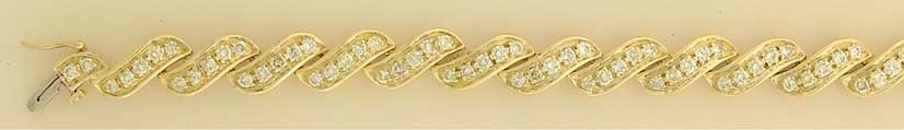 9ct 4.5ct DIAMOND BRACELET