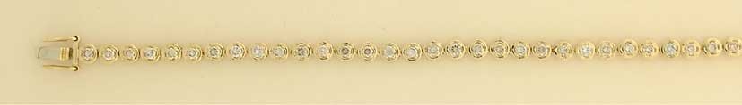 9ct 2.0ct DIAMOND LINE BRACELET