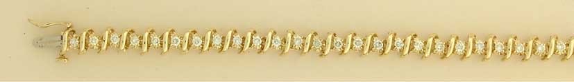 9ct 1.75ct DIAMOND SET BRACELET