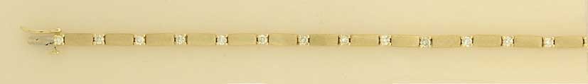 9ct 90pt DIAMOND SET BRACELET