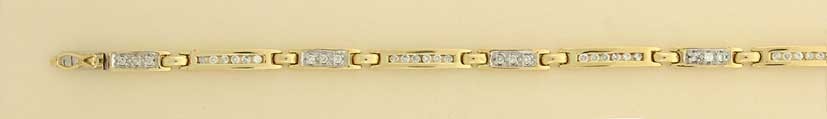 9ct 70pt DIAMOND SET FANCY BRACELET
