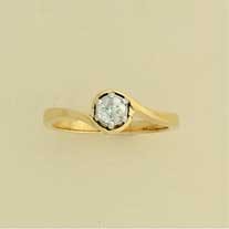 9ct 25pt DIAMOND 2 PART CROSSOVER RING