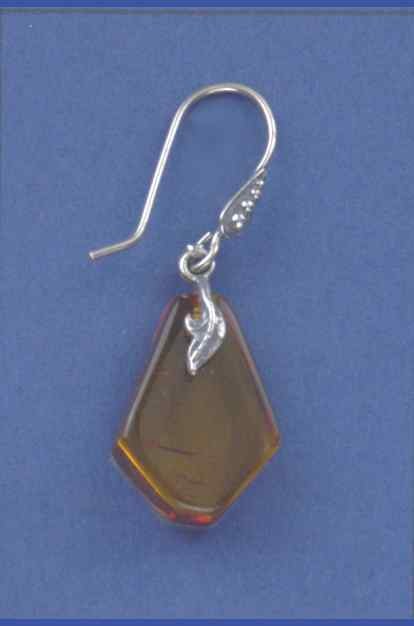 SPC TRIANGULAR AMBER DROP EARRINGS