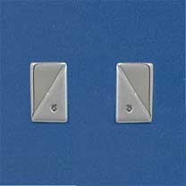 SPC DIA.SET 2 TONE RECTANGULAR STUDS