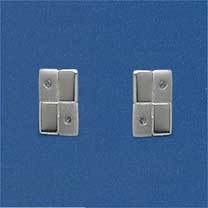 SPC DIA.SET CHECKERED PATTERN STUDS