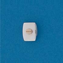 SIL/9ct CUSHION PEND WITH SCREW       +C
