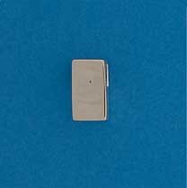 SIL/9ct GOLD FACED RECT.SLIDER PEND.  +C