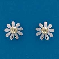 SIL/9ct 12mm DAISY STUDS               =