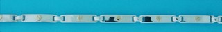 SIL/9ct SCREWHEAD DESIGN BARS BRACELET