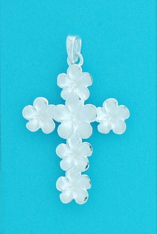 SPC 30mm OPEN FLOWER TWOTONE CROSS     =