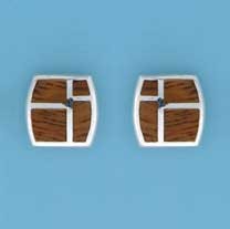 SPC INLAID WOOD CRAZY PAVING RECT STUD =