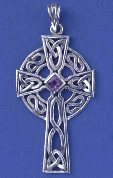 SPC AMETHYST 46x26mm CELTIC CROSS      =