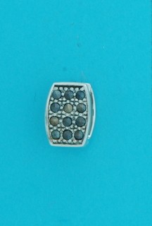 SPC MARCASITE SET CAST HINGED HOOPS