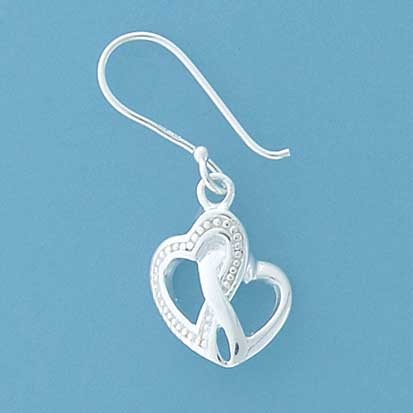 SPC INTERLOCKED HEARTS DROP EARRINGS