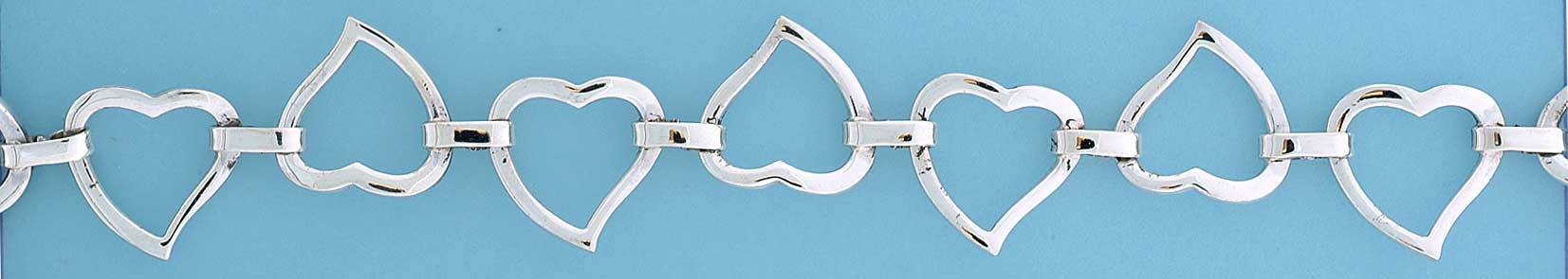 SPC FLAT TIF HEARTS LINKED BRACELET
