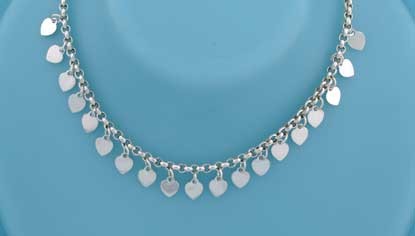 SPC 7mm HANGING HEARTS BELCHER CHAIN