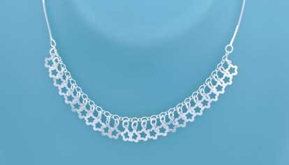 SPC LOTS OF OPEN FLOWERS SNAKE CHAIN
