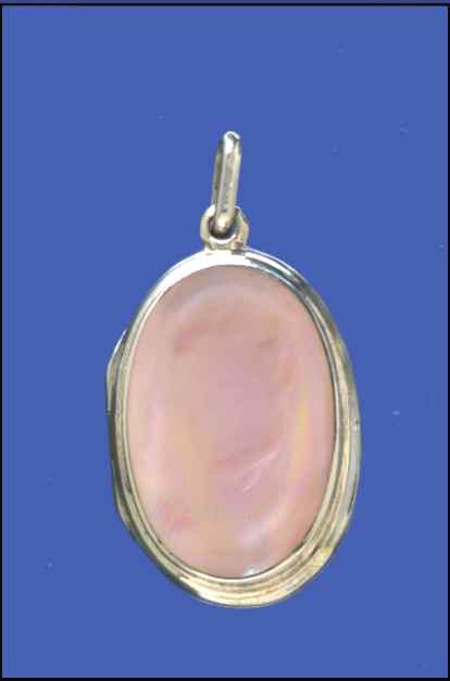 SPC 28x20mm STONE SET OVAL LOCKET