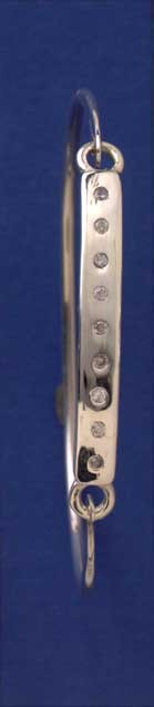 SPC CLIP BANGLE WITH 9CZ IN 6mm PLATE