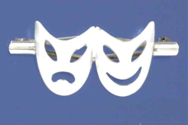 SPC THEATRE MASK BROOCH                =