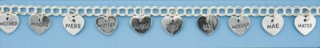 SPC HEART "MOTHER" DISCS CHARM BRAC    =