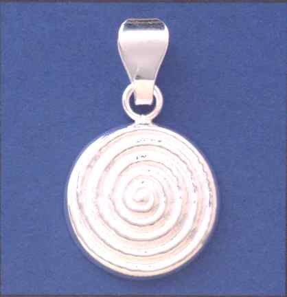 SPC 19mm HOLLOW SPIRAL PATTERNED PENDANT