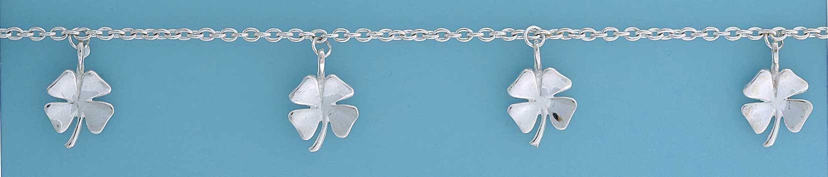 SPC HANGING 4 LEAF CLOVER CHARM BRACELET