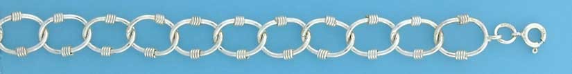 SPC WIREWRAPPED CURB LINK BRACELET     =