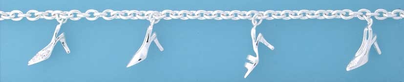 SPC CZ SET SHOES CHARM BRACELET        =