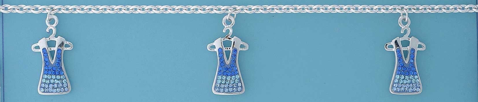 SPC FADING BLUE CRYST.DRESSES CHARM BRAC