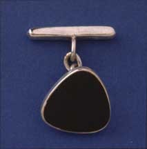 SPC TRIANGULAR ONYX CUFFLINKS          =