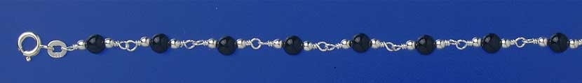 SPC ONYX BEAD BRACELET                 =