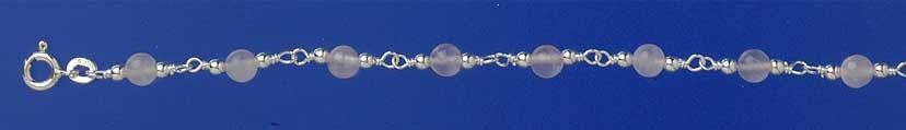 SPC ROSE QUARTZ BEAD BRACELET          =