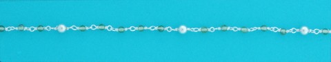 SPC GREEN BEAD ANKLET WITH STAR        =