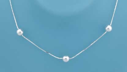 SPC 30"OCTAGONAL BOX CHAIN WITH BEADS