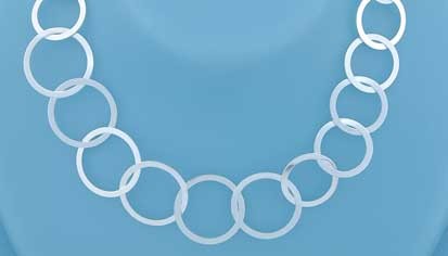 SPC FLAT WIRE RINGS GRADUATED CHAIN    =