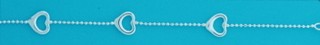 SPC 3 CUTOUT HEARTS BEAD LINK BRACELET