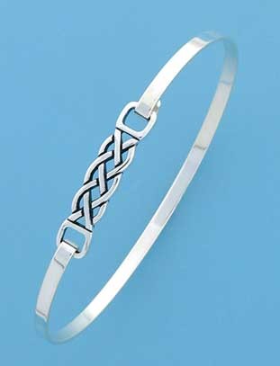 SPC CELTIC WEAVE CLIP BANGLE           =