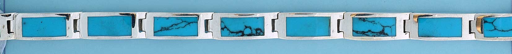 SPC RECT.RECON.TURQ BRACELET