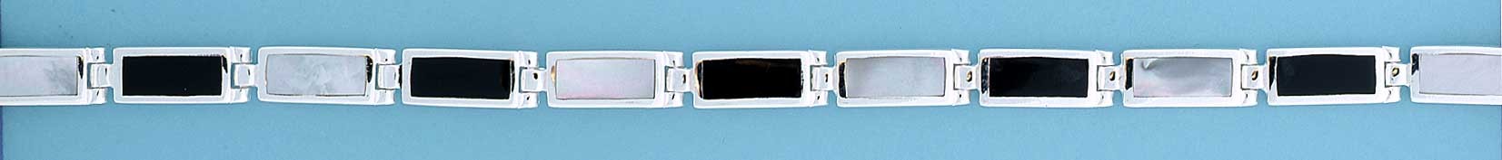 SPC ONYX/M.O.P RECT.LINKED BRACELET    =