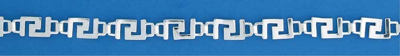 SPC 18" CUTOUT GREEK KEY DESIGN NECKLACE