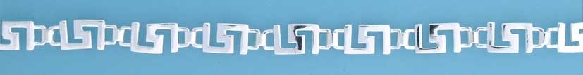 SPC CUTOUT GREEK KEY DESIGN BRACELET   =